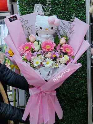 Ramo Primaveral con Hello Kitty🩷