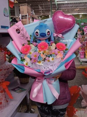 Ramo STITCH Primaveral 💙🩷