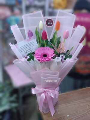 Ramo de 5 tulipanes