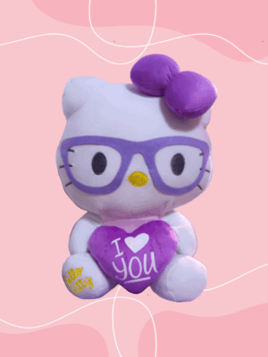 peluche Kitty con Lentes 💜