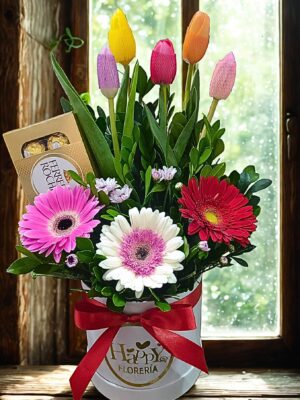 Box Tulipanes con Ferrero 💐