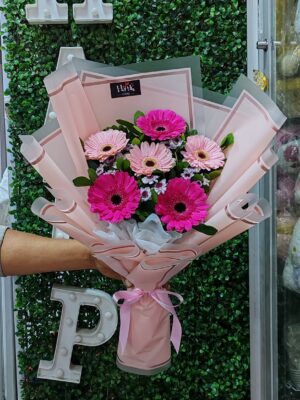 Ramo de Gerberas en tono rosa 🩷