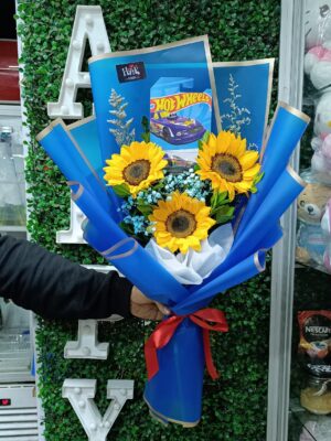 Ramo Girasoles Hot Wheels 🏁🏎️