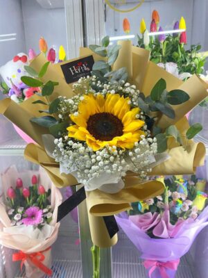 UniRamo Girasol con follajes💚