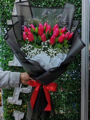 Ramo de 20 Tulipanes rojos ❤️