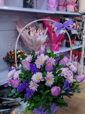 Canasta floral 💜