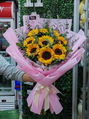 Ramo de 9 Girasoles
