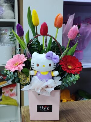 Cartera 5 Tulipanes Hello Kitty