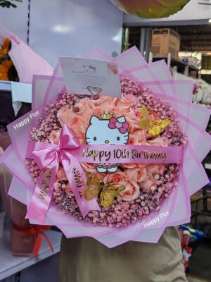 Buchón 40 rosas Hello Kitty 🩷