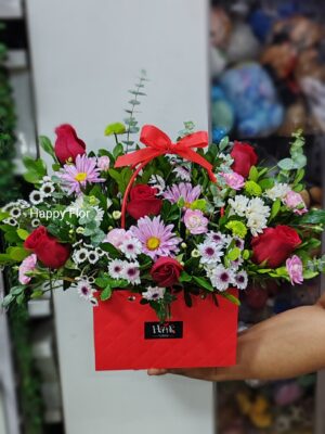 Cartera Floral rojo ❤️