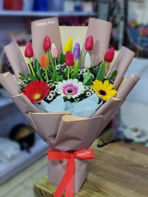 Ramo 10 tulipanes