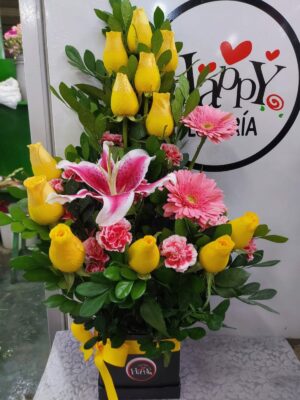 Box de Rosas amarillas