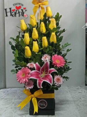 Box de Rosas amarillas