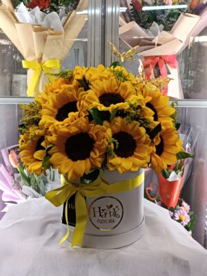 Box Premium de 24 Girasoles