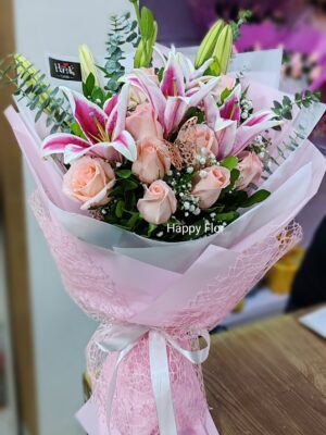 Ramo de Lirios y rosas