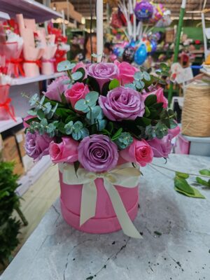 Box bicolor de rosas