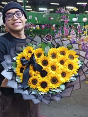 Corazón de Girasoles 🌻💛