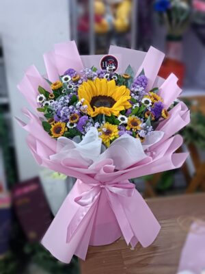 Ramo de Girasol con base