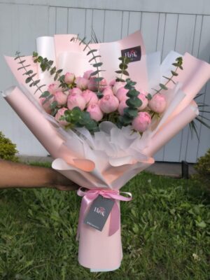 Ramo de Rosas Inglesas rosado