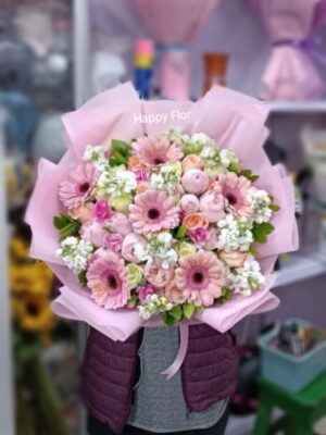Ramo Premium de Rosas Inglesas y flores
