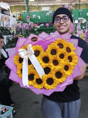 Ramo Corazón de Girasoles