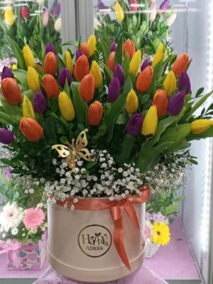 Box Premium de 40 Tulipanes