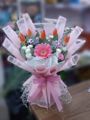 Ramo de 5 tulipanes