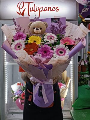 Ramo de Gerberas con peluche 🧸
