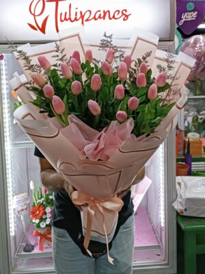 Ramo de Tulipanes rosados 🩷