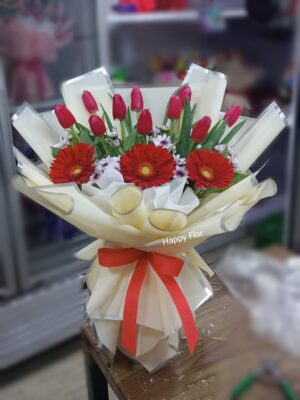 Ramo de tulipanes rojos ❤️