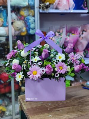 Cartera floral 💜