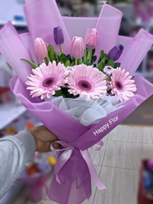 Ramo de Tulipanes rosados