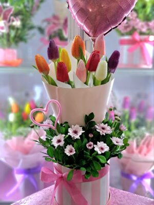 Box de 10 Tulipanes variados