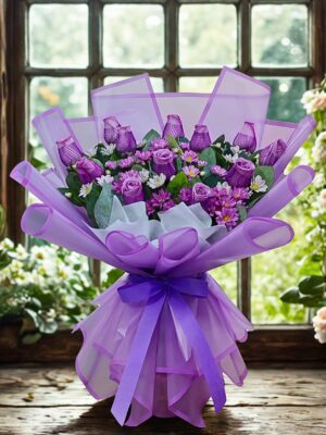 Ramo de Rosas lilas