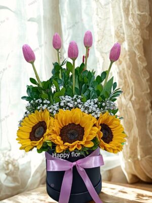 Box Tulipanes y girasoles  🩷