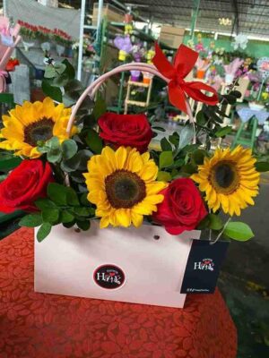 Cartera de Rosas y Girasoles 🌻