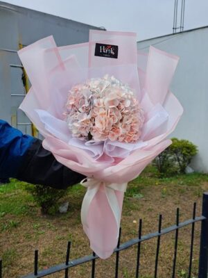 Ramo de Hortensias rosadas