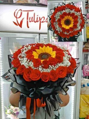 Luxury Bouquet de rosas rojas
