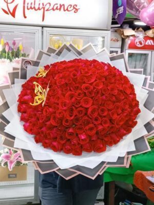 Buchón de 200 rosas rojas 🌹