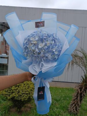 Ramo de Hortensias celeste